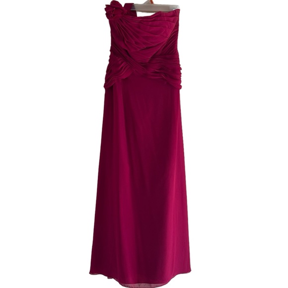 Dark Red Bridesmaid Dress - Picture 1 of 4